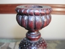 Rare Hand Carved 19th c. Treen Candlesticks - England
