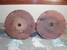 Rare Hand Carved 19th c. Treen Candlesticks - England