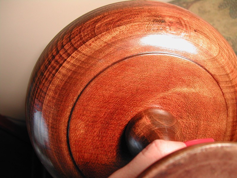 Vintage English Oak Pedestal Carved Fruit Bowl