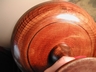 Vintage English Oak Pedestal Carved Fruit Bowl