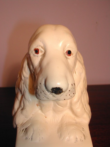 Vintage English Setter Chalkware Bookends England
