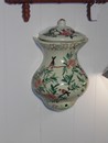 Vintage Italian Hand Painted Bird/Foliage Wall Pocket