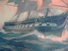 Vintage Gordon Grant 1927 U. S. Frigate Constitution Lithograph
