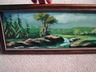 Pair Old Oil Landscape Paintings