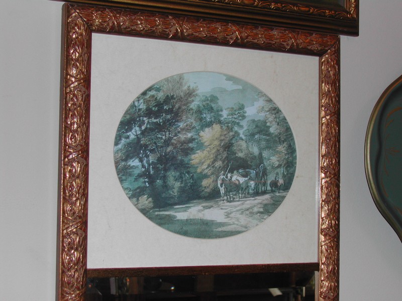 Old French Beveled 18th Century Style Mirror