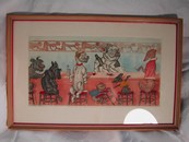 O'Klein Signed Print Dog Art Paris 1938 "Private Bar"