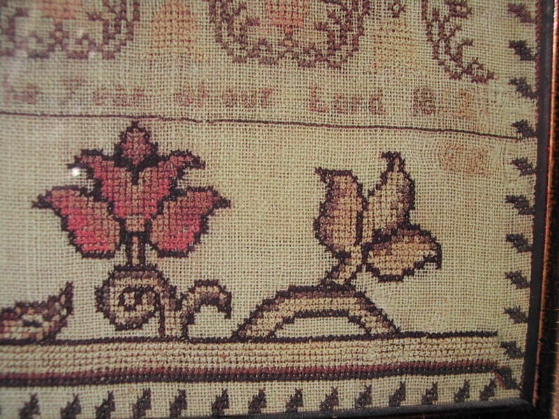 Vintage Print of Needlework Sampler England "Mary Graham 1812"