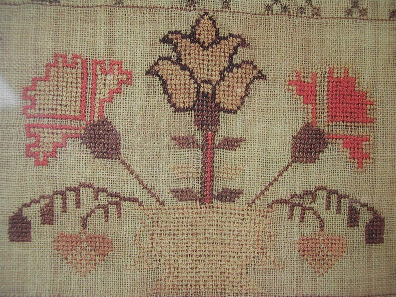Vintage Print of Needlework Sampler England "Mary Graham 1812"