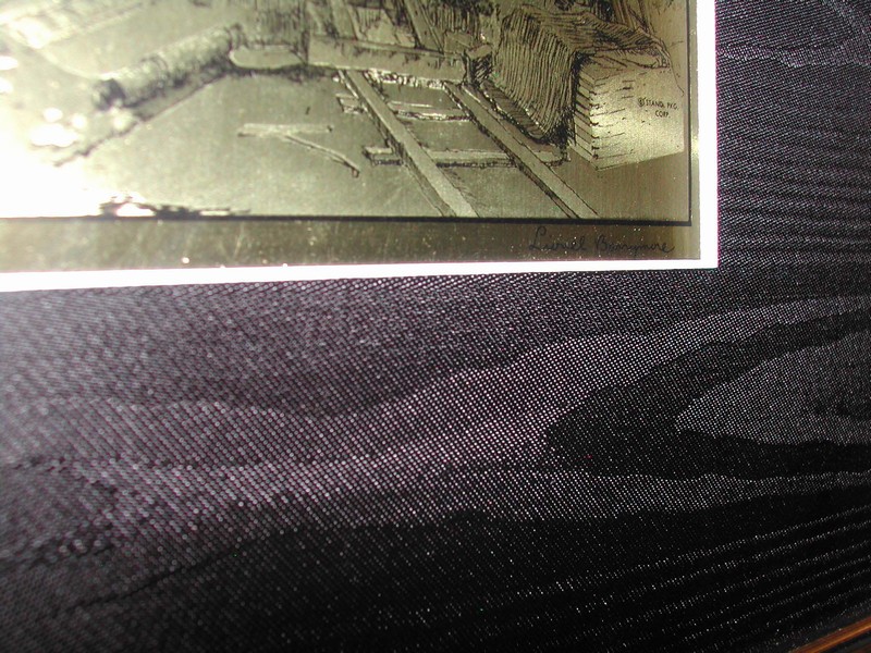 Vintage Lionel Barrymore Gold Foil Etching "Seaworthy"