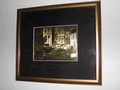 Vintage Lionel Barrymore Gold Foil Etching "Seaworthy"