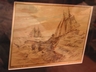 Vintage Lionel Barrymore Gold Foil Etching "Fishing Banks"