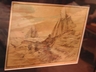 Vintage Lionel Barrymore Gold Foil Etching "Fishing Banks"