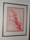 Michelangelo Buonarotti (Caprese 1475-1564) Studio di Nudo Print