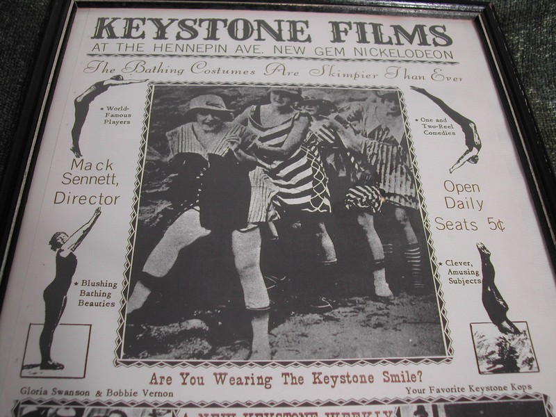 Keystone Films Chaplin 1913 Nickelodeon Movie Advertisement Post