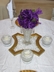 Elegance in Gold Centerpiece with Rose Pom Sets