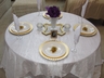 Elegance in Gold Centerpiece with Rose Pom Sets