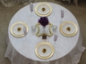 Elegance in Gold Centerpiece with Rose Pom Sets