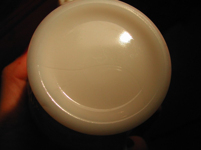 Rare Westmoreland "Bramble" Maple Leaf Milk Glass Cream/Sugar
