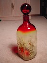 Blenko Textured Tangerine Decanter, Superb 1969 Myers Design
