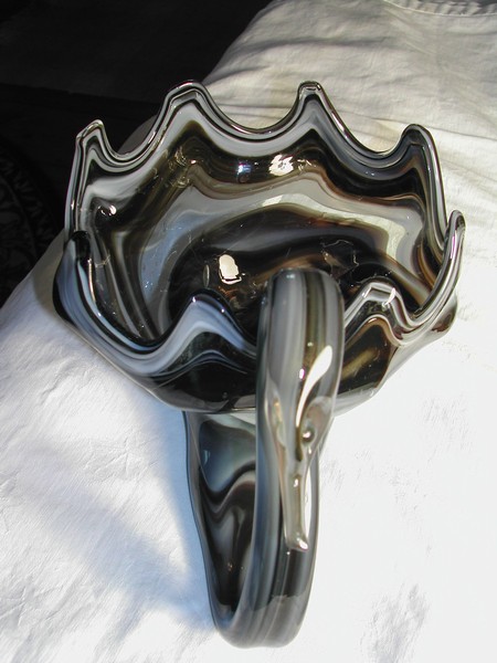 Art Glass Swan Bowl Murano ?  Vintage