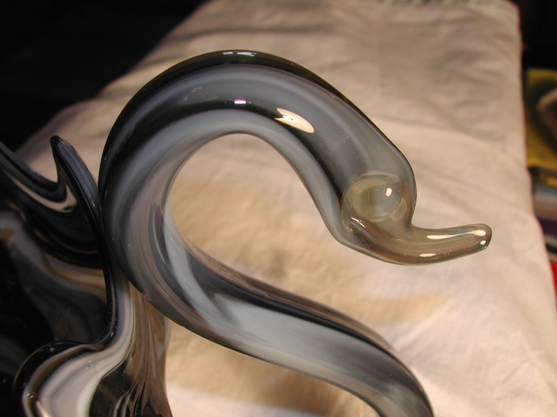Art Glass Swan Bowl Murano ?  Vintage