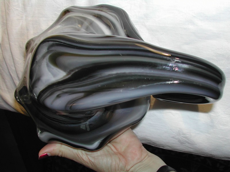 Art Glass Swan Bowl Murano ?  Vintage