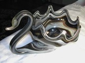 Art Glass Swan Bowl Murano ?  Vintage