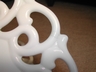 Elegant Fostoria Monroe Milk Glass Cake Stand