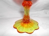Fenton Colonial Amber-Rose Footed Glass Dish