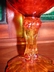 Fenton Colonial Amber-Rose Footed Glass Dish