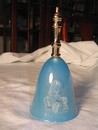 Old / Vintage Fostoria Crystal Jesus Bell Marked Artist Signed