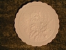 Imperial Glass NUART Chrysanthemum Milk Glass Chop Plate