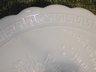 Imperial Glass NUART Chrysanthemum Milk Glass Chop Plate