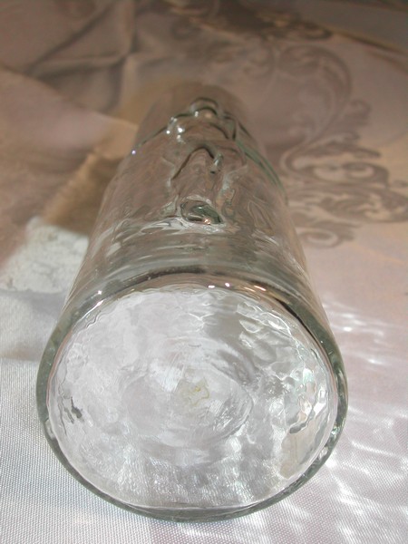 Art Deco Dancing Nudes Nude Textured Glass Vase