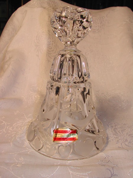 Eckt Bleikristall West Germany Crystal Bell