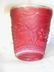 A Vintage Imperial Glass Ruby Red Slag Tumbler Satin