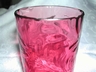A Victorian Cranberry Glass Fern Tumbler Albany Glass