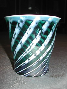 A Teal Blue Fostoria Homespun Pattern Tumbler Vintage