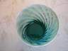 A Teal Blue Fostoria Homespun Pattern Tumbler Vintage