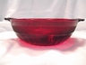 Anchor Hocking Royal Ruby Red Glass Coronation Banded Rib Bowl