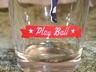 Libbey Oakland A's Stover Beer Glass "Play Ball"