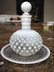 Anchor Hocking Moonstone Opalescent Hobnail Cologne Bottle