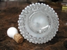 Anchor Hocking Moonstone Opalescent Hobnail Cologne Bottle