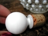Anchor Hocking Moonstone Opalescent Hobnail Cologne Bottle