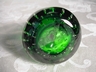 Seed (Bubble) Glass Art Glass Pear Paperweight