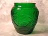 Anchor Hocking Sandwich Glass Cookie Jar Forest Green