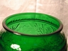 Anchor Hocking Sandwich Glass Cookie Jar Forest Green
