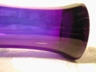 Art Glass Splash Vase Cobalt Blue and White