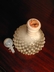 Opalescent Anchor Hocking Moonstone Glass Barber Bottle
