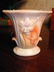 Akro Agate Orange Slag Glass Vase ca. 1930's